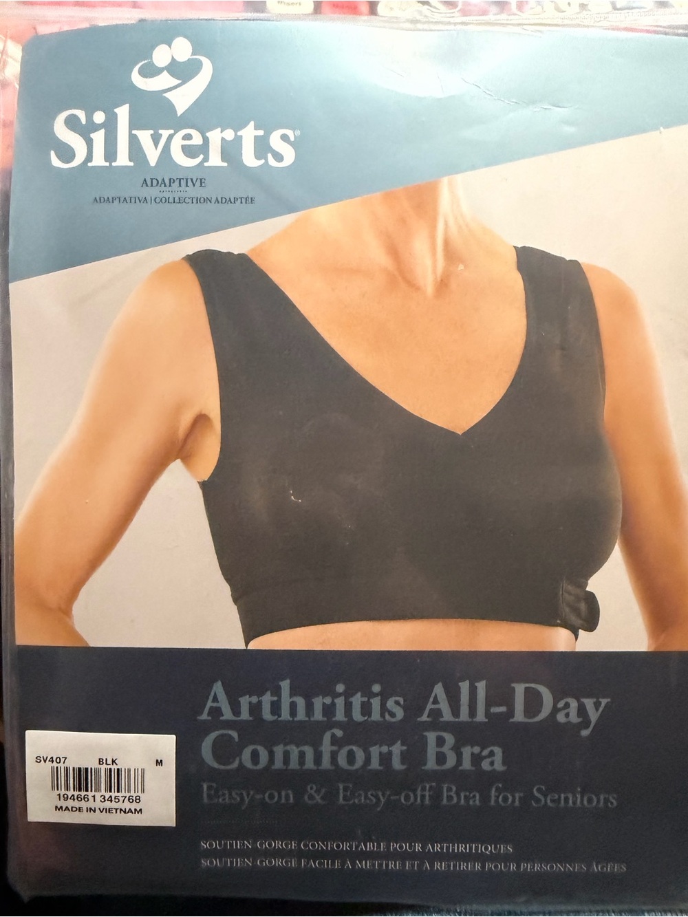 Silverts Arthritis All-Day Comfort Bra - Black